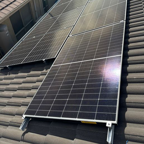 solar panel and battery